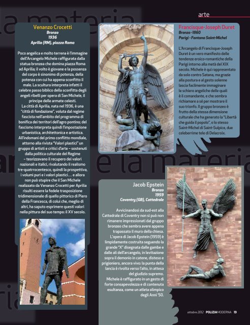 San Michele arcangelo nella storia della scultura ... - Polizia di Stato