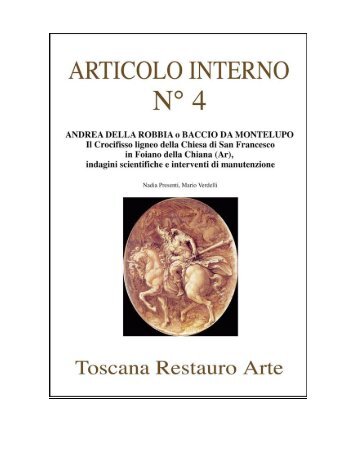 Scarica il pdf (1,4 MB) - Toscana Restauro Arte