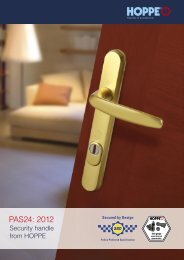 Security Handle for PAS24 clause A.11 specification - HOPPE (UK) Ltd