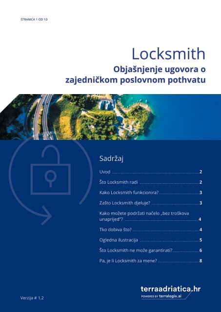 Terra Adriatica Locksmith Objasnjenje HR V1.2