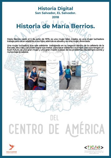 Historia El Salvador-Historia de María Berrios