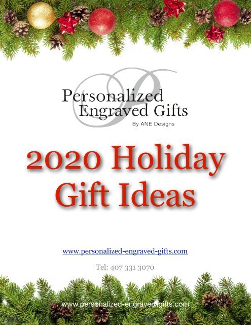 2020 Holiday Gift Guide from Personalized Engraved Gifts