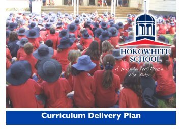 Curriculum Delivery Plan - Hokowhitu School
