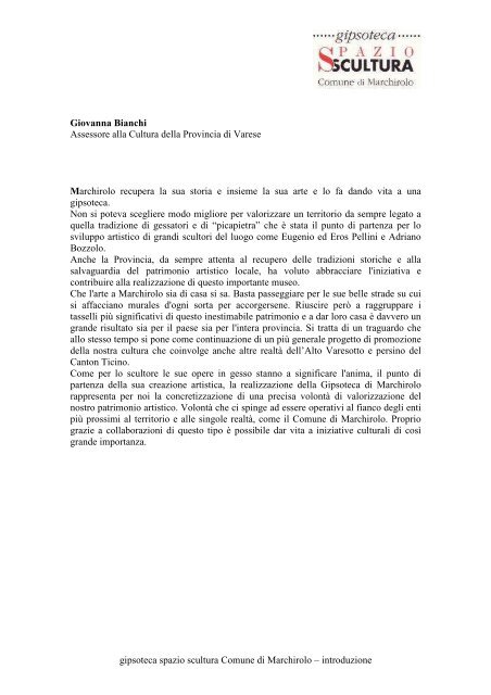 Catalogo - Comune di Marchirolo