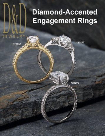 Customizable Diamond-Accented Engagement Rings