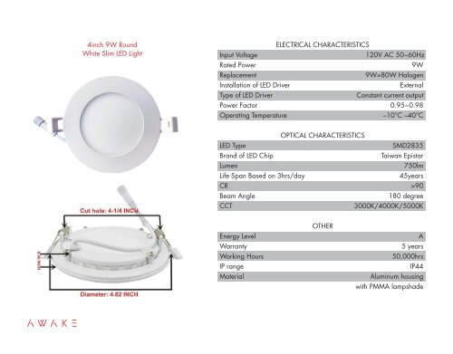 AWAKE Spotlights: recessed lighting system for concrete ceilings