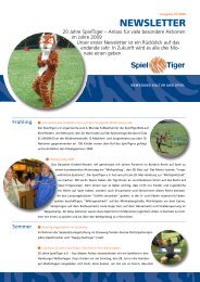 NEWSLETTER - SpielTiger