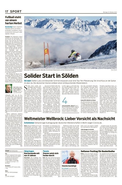 Heidenheimer Zeitung vom 19.10.2020