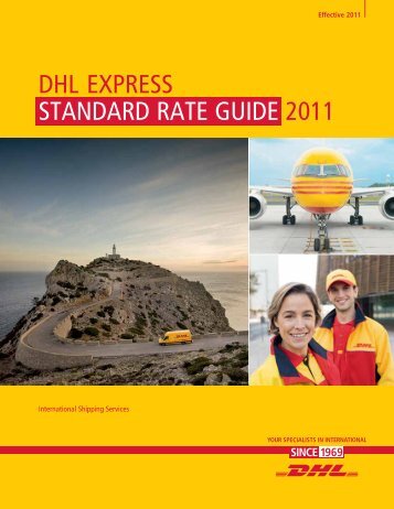 DHL expreSS StanDarD rate GUIDe 2011