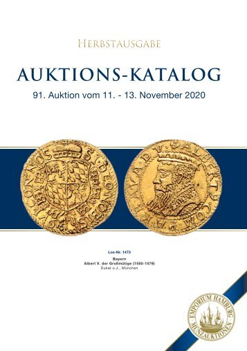 91. Auktion - Münzen & Medaillen - Emporium Hamburg