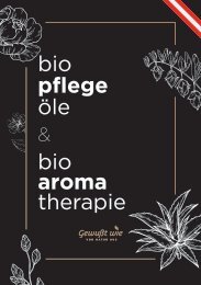 Bio Pflege Öle & Aroma Therapie