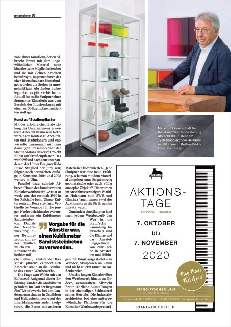 2020 unternehmen [!] Magazin Ausgabe 74 Oktober 2020