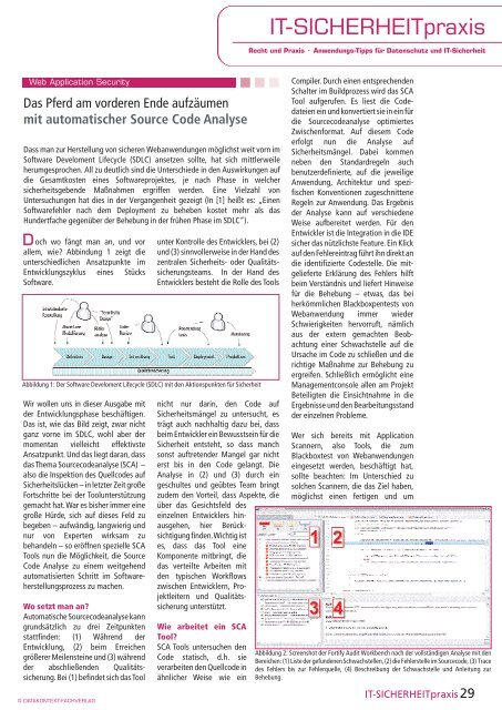 mit automatischer Source Code Analyse - SecureNet GmbH