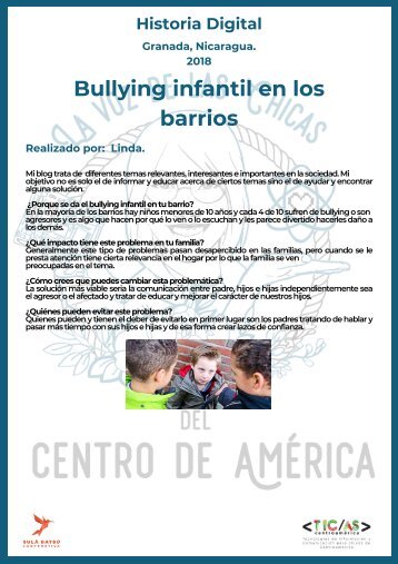 Bulling infantil en los barrios