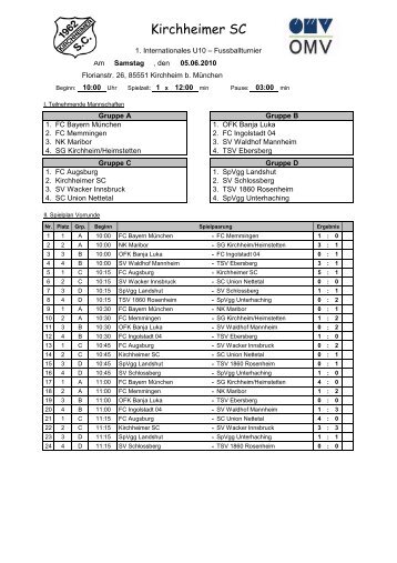 OMV Cup 2010 - Kirchheimer SC: Fußball