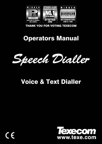 Texecom Speech Dialler - So Secure