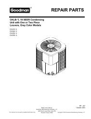 CKLB-*L 10 SEER Condensing Unit with One or Two Piece Louvers ...