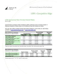 LSW Announces New Annuity Interest Rates - ECA Marketing