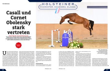 Pferd+Sport 11/20 - Der Holsteiner | Kör- und Auktionstage 2020