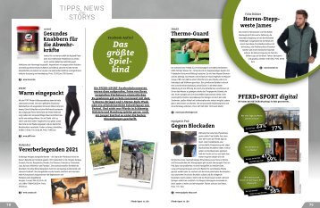 Pferd+Sport 11/20 - TIPPS, NEWS und STORYS