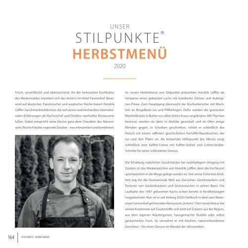 STILPUNKTE Lifestyle Guide Ausgabe 18 Hamburg - Herbst/Winter 2020