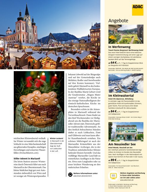 ADAC Urlaub November-Ausgabe 2020 Überregional