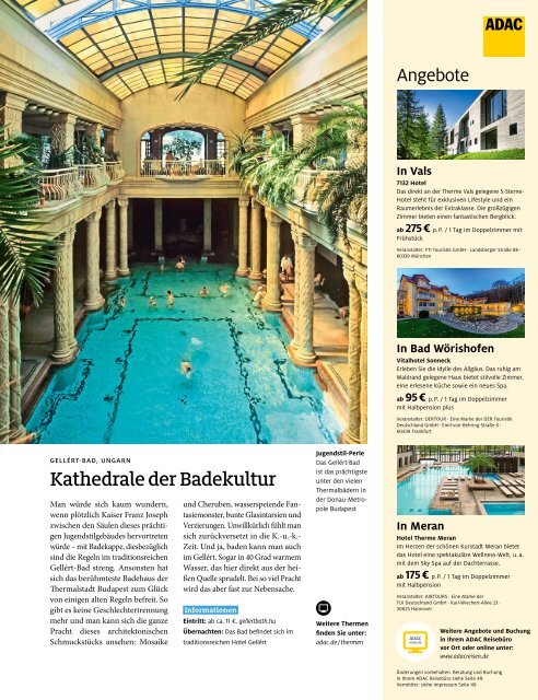 ADAC Urlaub November-Ausgabe 2020 Überregional