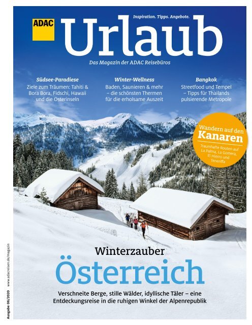 ADAC Urlaub November-Ausgabe 2020 Nordrhein