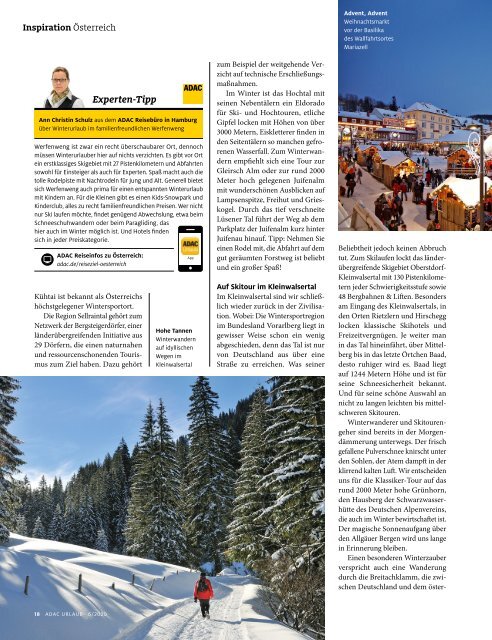 ADAC Urlaub November-Ausgabe 2020 Nordrhein