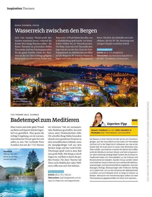 ADAC Urlaub November-Ausgabe 2020 Nordrhein