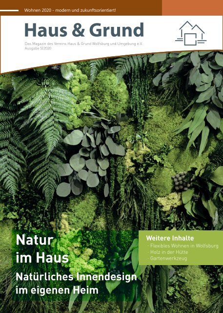 Haus & Grund Wolfsburg und Umgebung e.V. Ausgabe 05/2020 Oktober