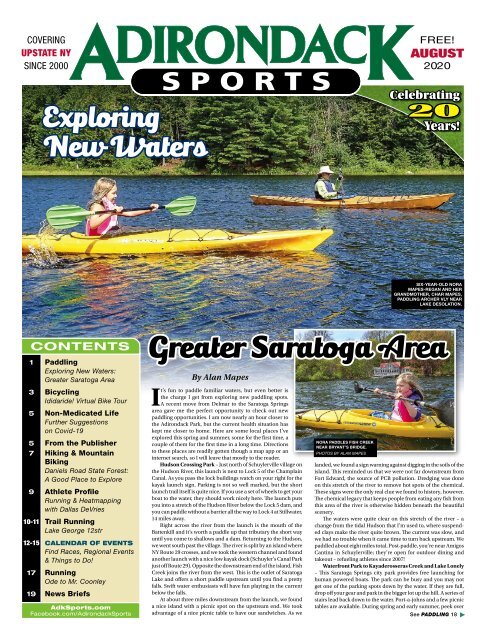 Adirondack Sports August 2020