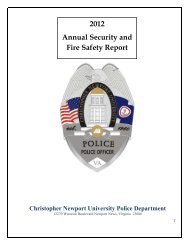 Christopher Newport University Campus Safety and Security