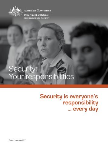 Security: Your responsibilities - Department of Defence