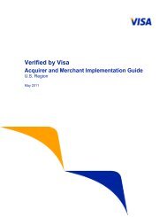 Verified by Visa Acquirer and Merchant Implementation Guide