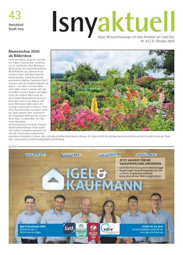 Isny Aktuell 21.10.2020