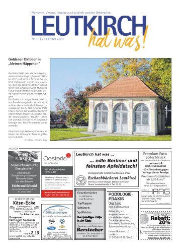 Leutkirch hat was 21.10.2020