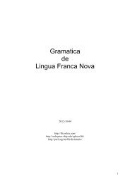 Lingua Franca Nova English Dictionary