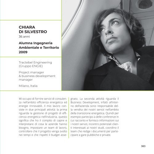 Alumnae | Ingegnere e Tecnologie | Alumni Politecnico di Milano