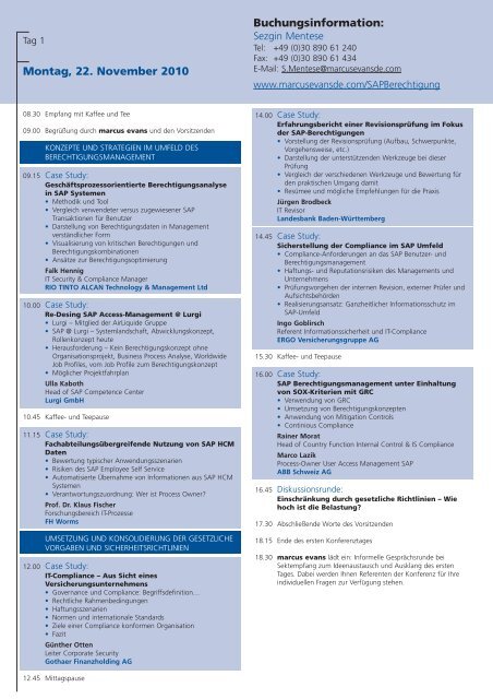 SAP Berechtigungsmanagement 2010 - brainGuide