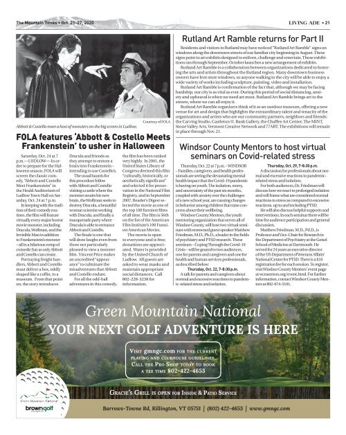 Mountain Times - Volume 49, Number 43- Oct. 21-27, 2020