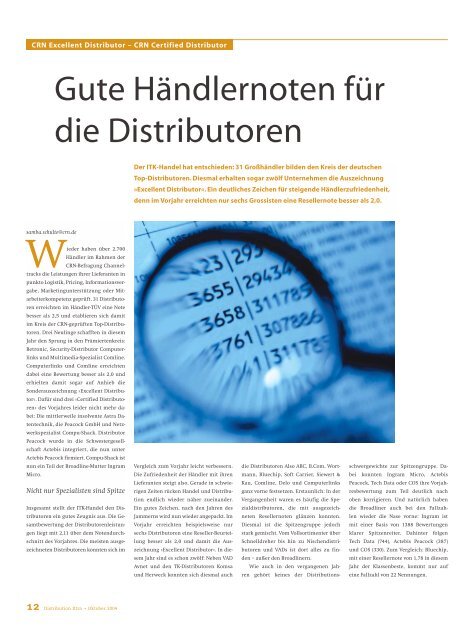 die CRN Certified Distributoren - Computer Reseller News