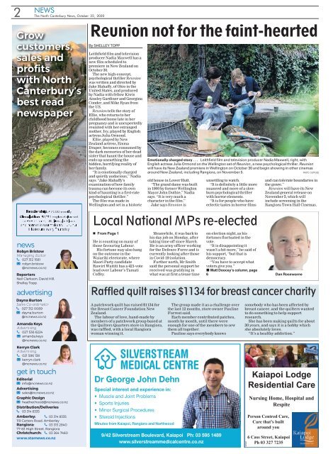 North Canterbury News: October 22, 2020