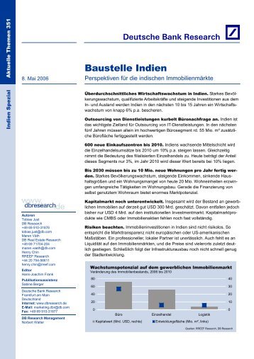 Baustelle Indien - Deutsche Bank Research
