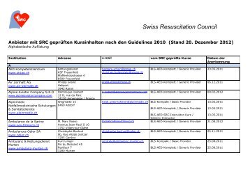 Swiss Resuscitation Council