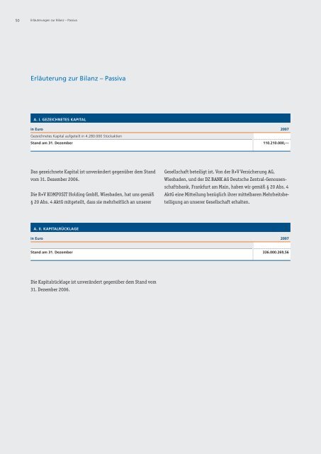 Vorstände der R+V Allgemeine Versicherung AG - R+V Versicherung