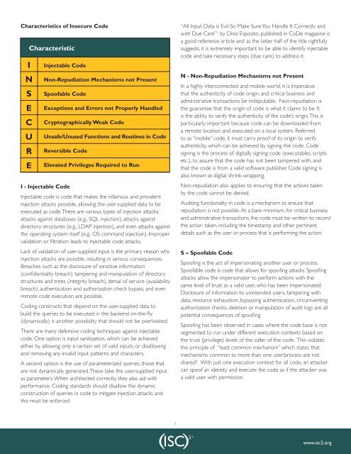 Code (In)Security - ISC