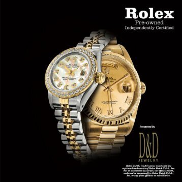 Rolex Pre-Owned Independently Certified Watches