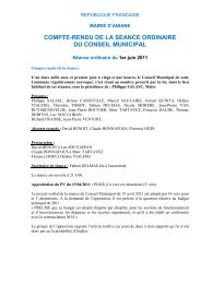 compte-rendu de la seance ordinaire du conseil ... - Mairie d'Aniane