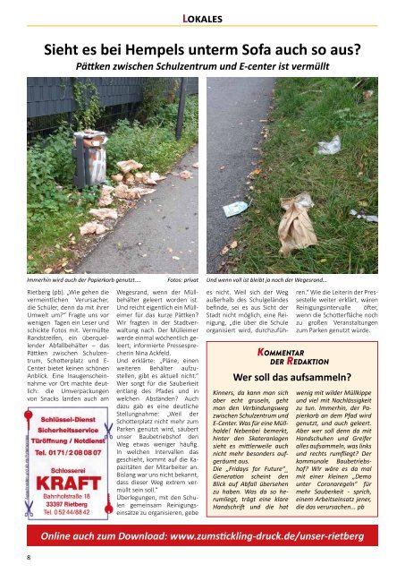 Unser Rietberg Ausgabe 15 vom 21. Oktober 2020